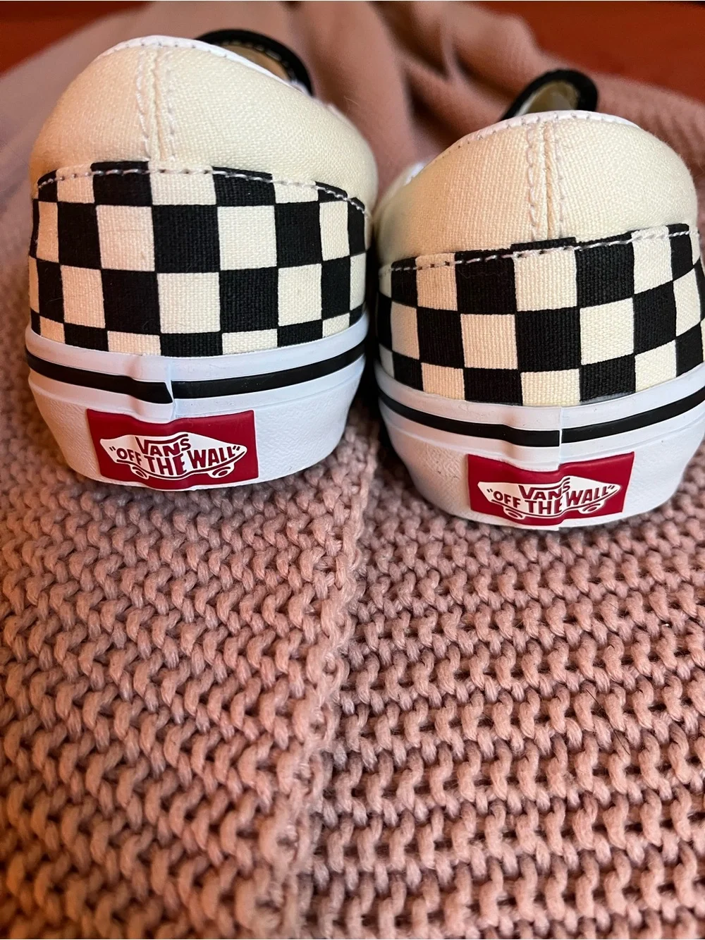 VANS | Classic Slip-On Checkerboard Shoe | Big Kids size 5